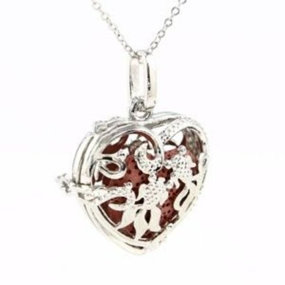 Heart Essential Oil Diffuser Pendant - Picture 4 of 5